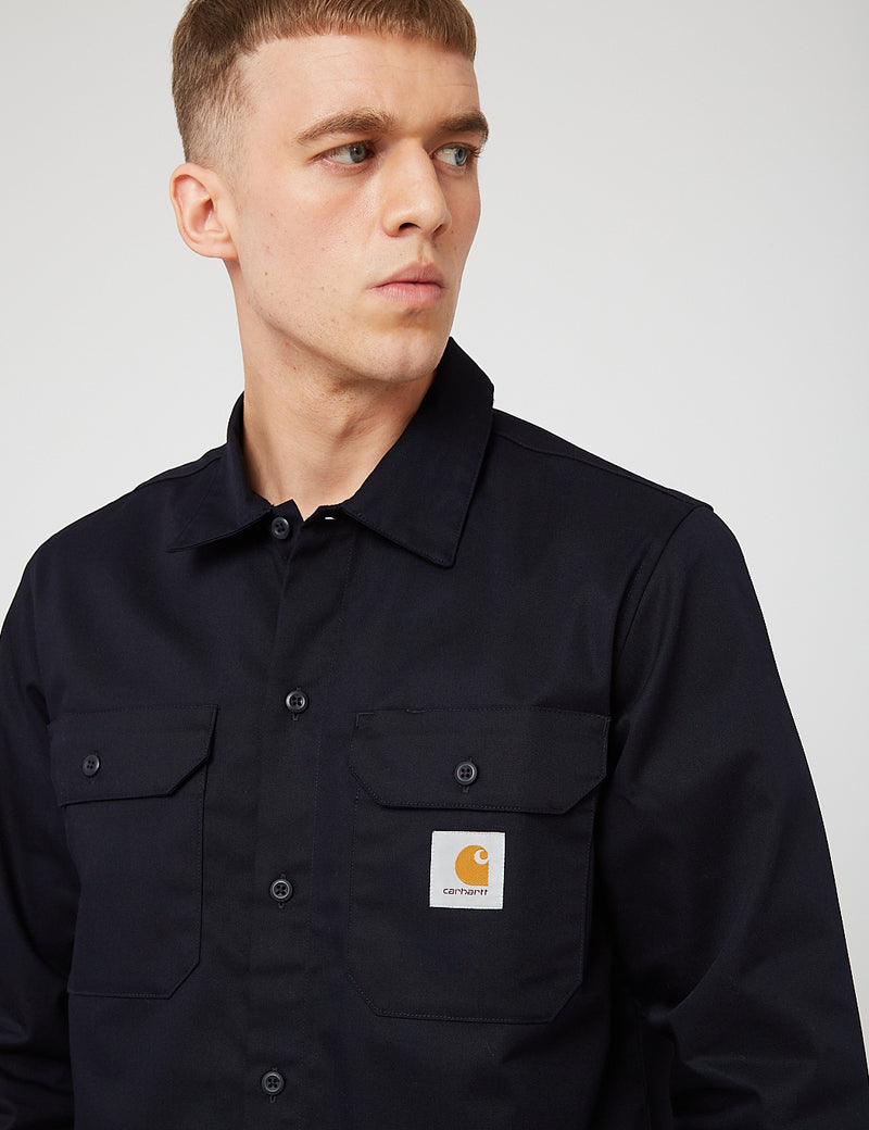 Carhartt-WIP Master Shirt - Dark Navy Blue