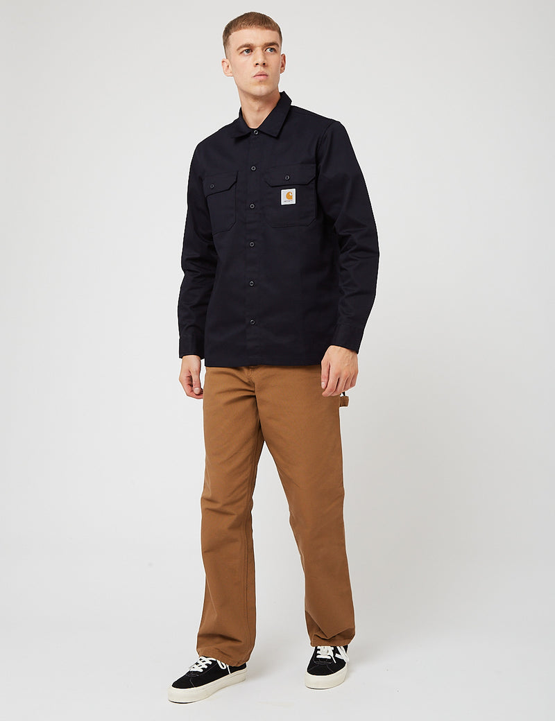 Carhartt-WIP Master Shirt - Dark Navy Blue