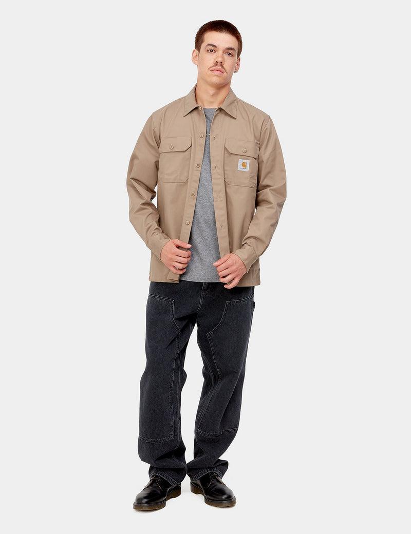 Carhartt-WIP Master Shirt - Khaki Leather Brown