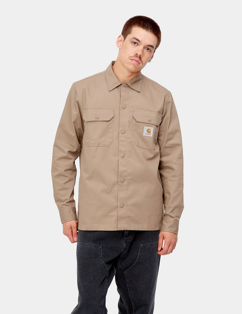 Carhartt-WIP Master Shirt - Khaki Leather Brown