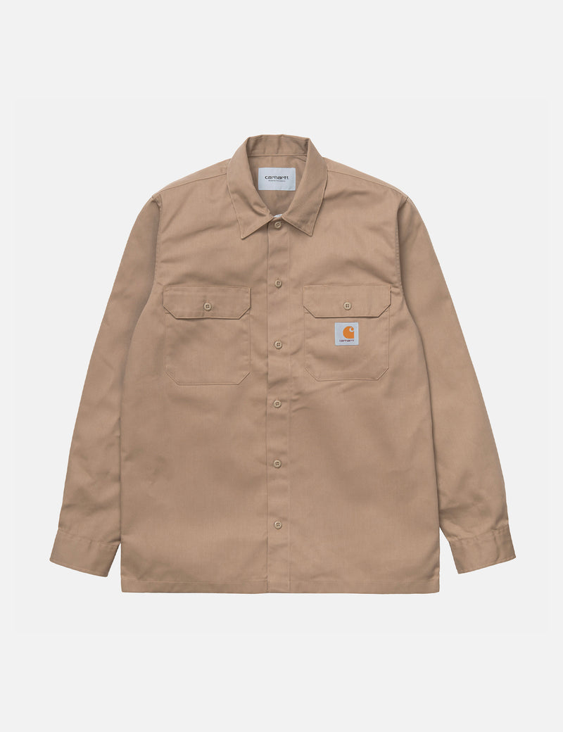 Carhartt-WIP Master Shirt - Khaki Leather Brown