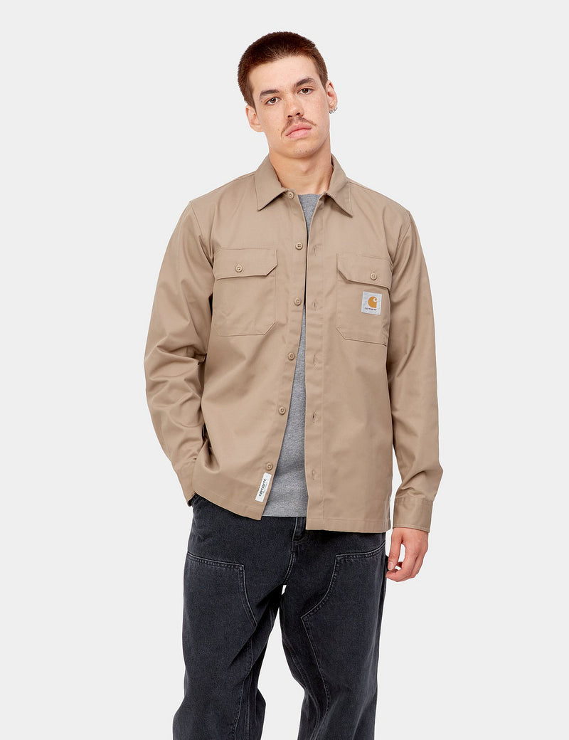 Carhartt-WIP Master Shirt - Khaki Leather Brown