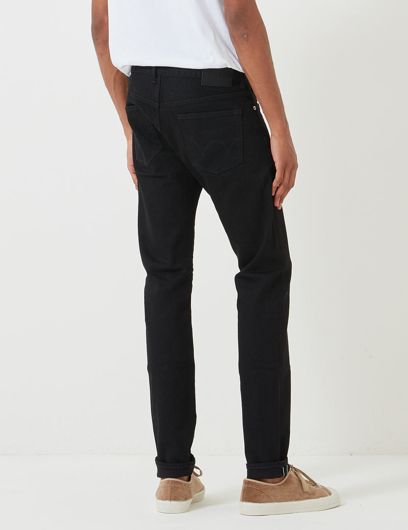 Edwin 'Made in Japan' Kaihara Selvage 12.5oz Jeans (Slim Tapered) - Black Rinsed