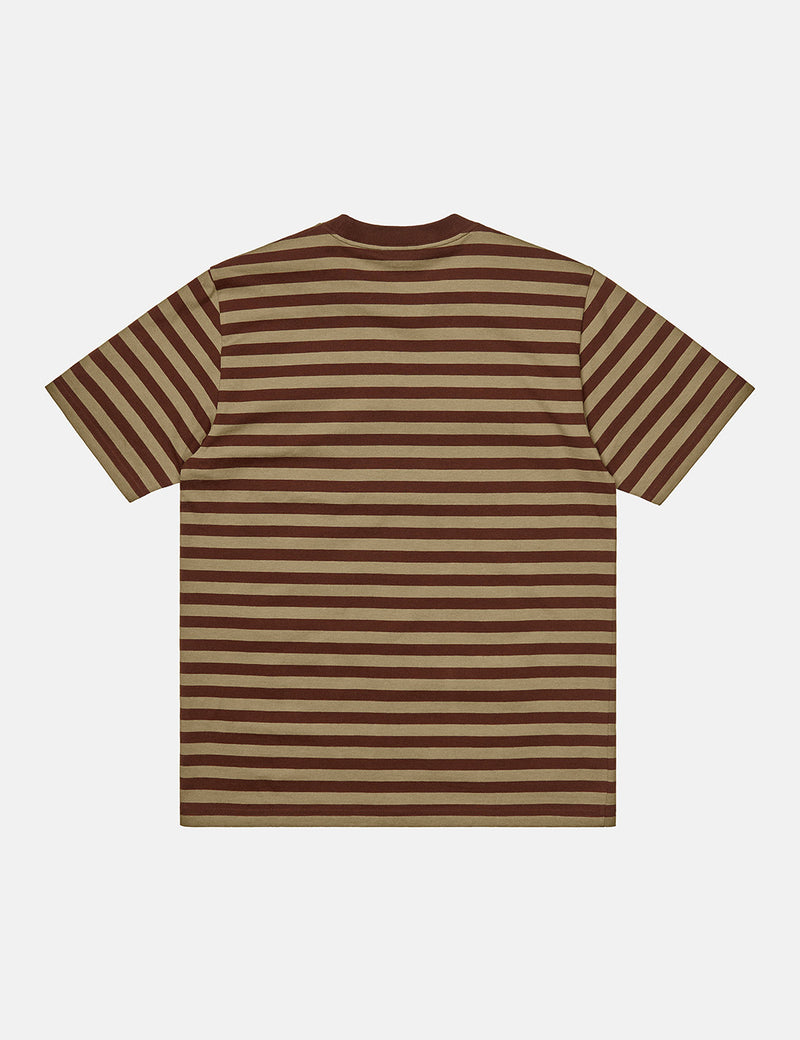 Carhartt-WIP Scotty Pocket T-Shirt (Stripe) - Offroad/Tanami