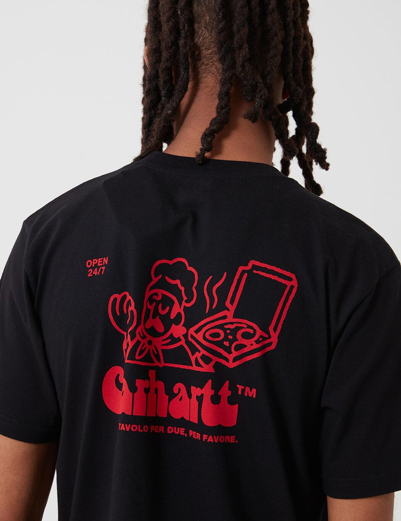 Carhartt-WIP Bene T-Shirt - Black/Red