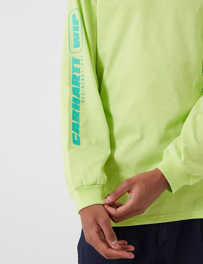 Carhartt-WIP Inter Long Sleeve T-Shirt - Lime