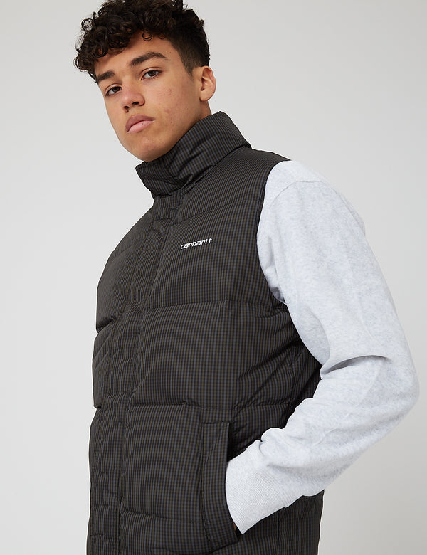 Carhartt-WIP Danville Vest - Specter Check, Cypres