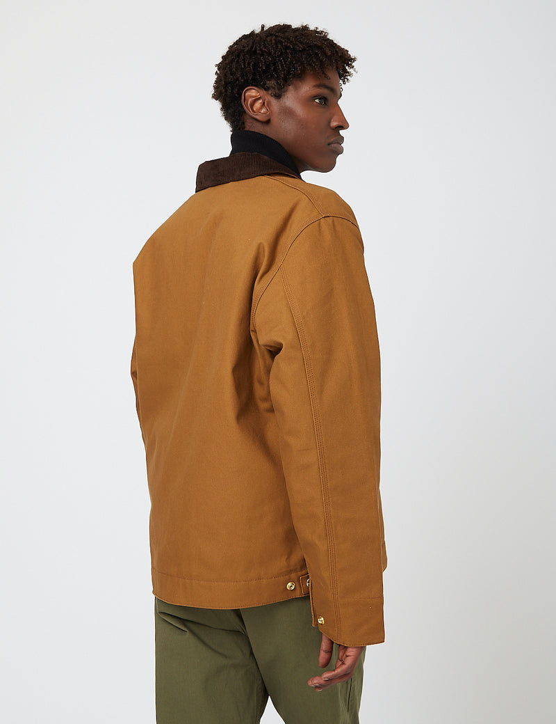 Carhartt-WIP Detroit Jacket (Organic Cotton, 12 oz) - Hamilton Brown rigid