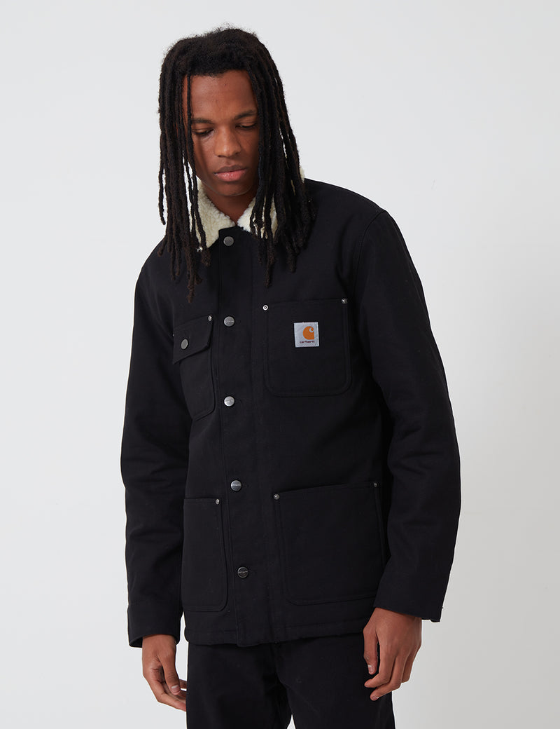 Carhartt-WIP Fairmount Coat (Organic Cotton) - Black rigid