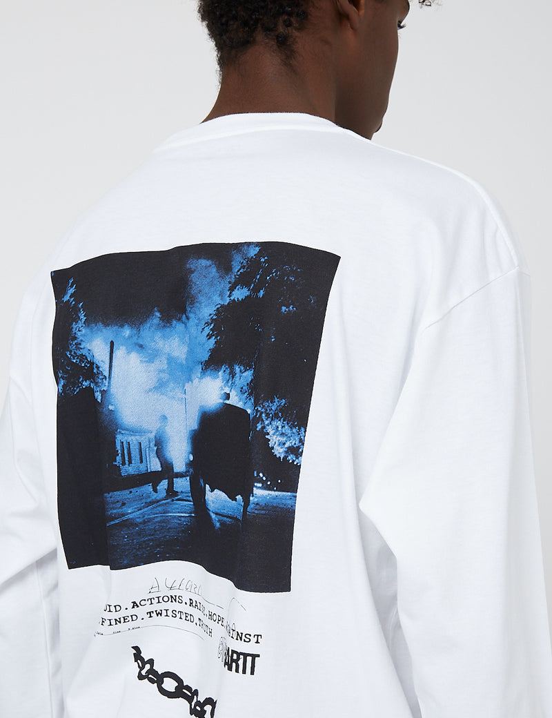 Carhartt-WIP Twisted Truth Long Sleeve T-Shirt - White
