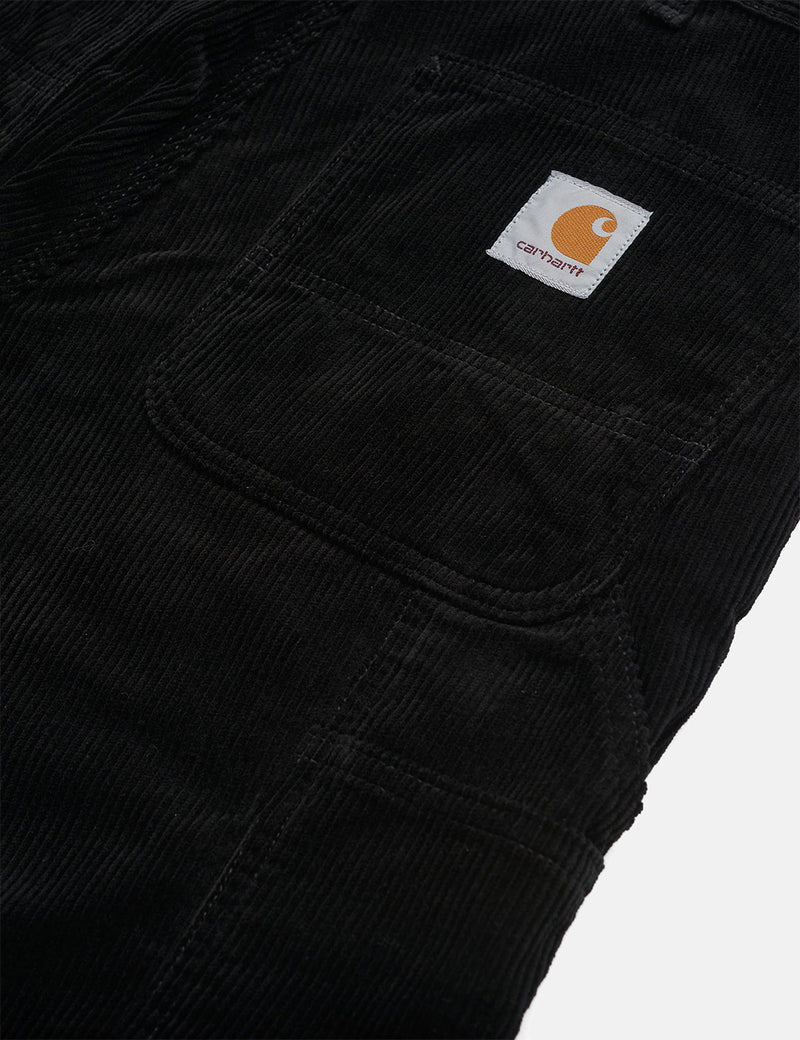 Carhartt-WIP Single Knee Pant (Corduroy) - Black rinsed