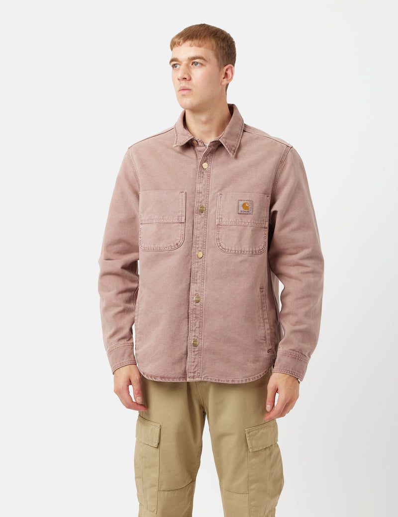 Carhartt-WIP Glenn Overshirt - Dark Plum Purple