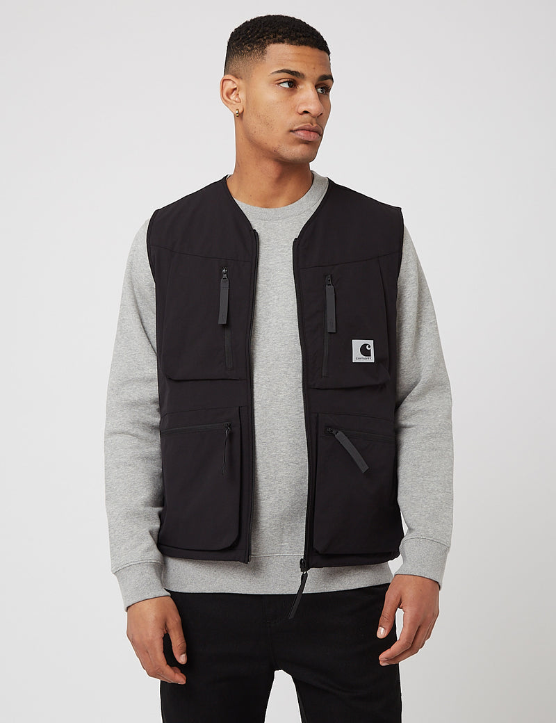 Carhartt-WIP Hurst Vest (Mechanical Stretch Ripstop) - Black