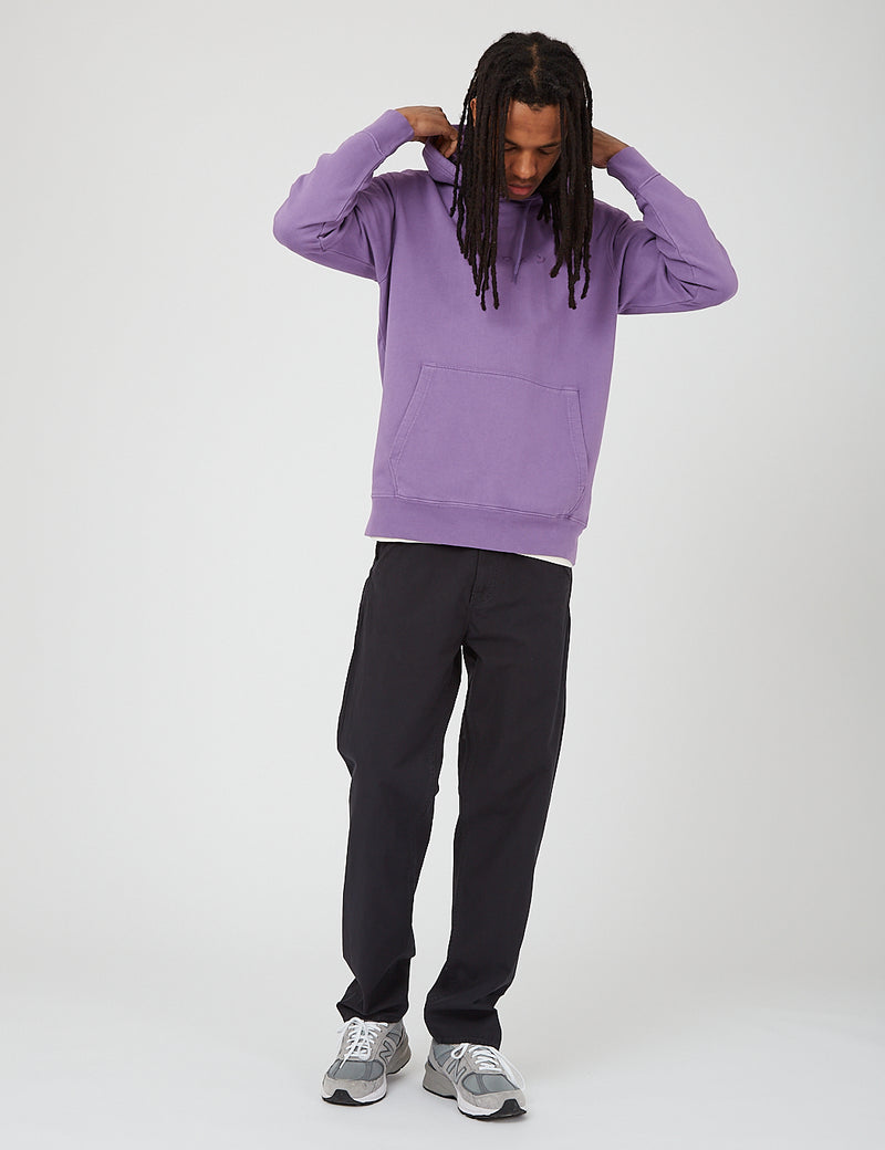 Edwin Katakana Hooded Sweat - Chinese Violet