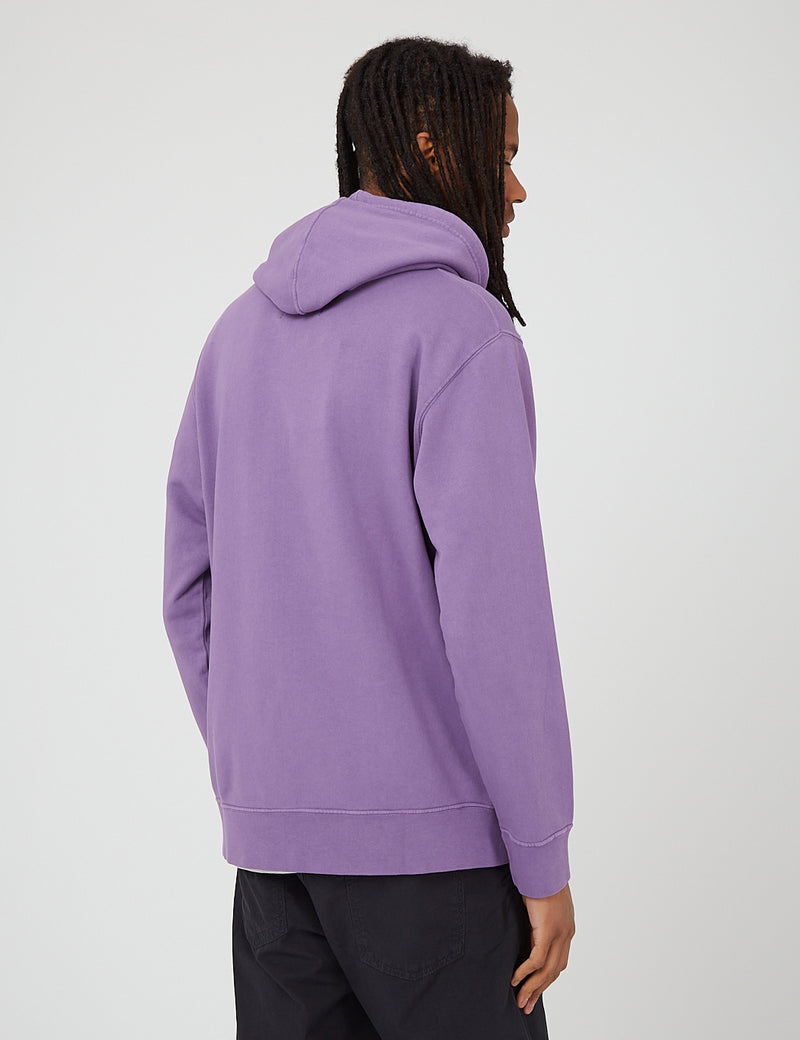 Edwin Katakana Hooded Sweat - Chinese Violet