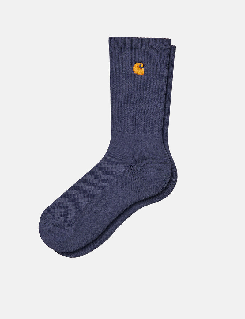 Carhartt-WIP Chase Socks - Cold Viola/Gold