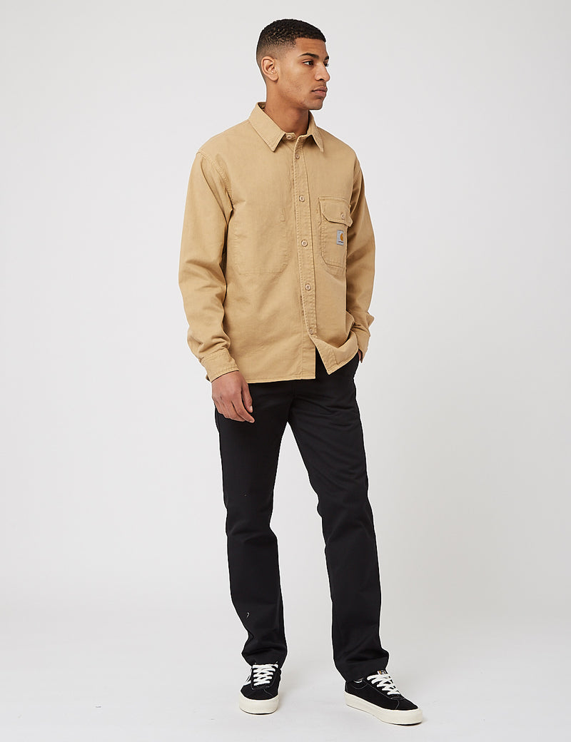 Carhartt-WIP Reno Denim Shirt Jac (Cotton Dodge, 10oz) - Dusty Hamilton Brown