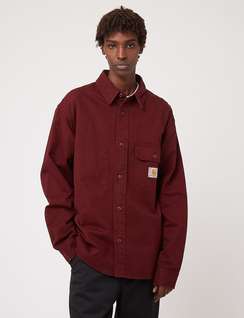 Carhartt-WIP Reno Denim Overshirt - Jam Red