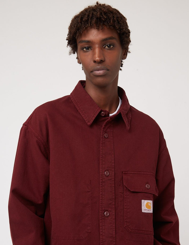 Carhartt-WIP Reno Denim Overshirt - Jam Red