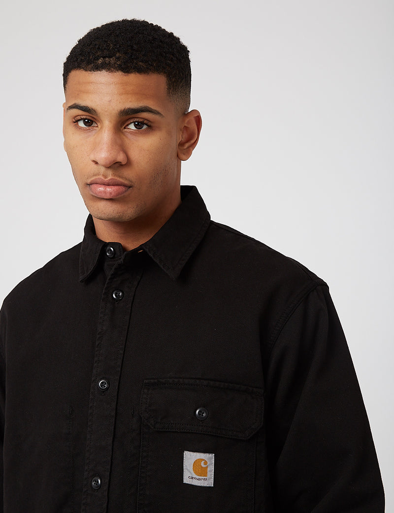 Carhartt-WIP Reno Denim Shirt Jac (Cotton Dodge, 10oz) - Black