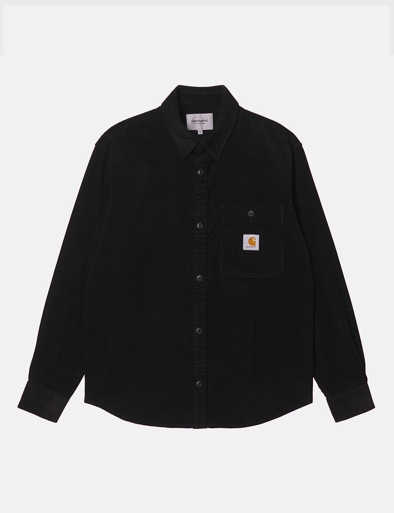 Carhartt-WIP Flint Corduroy Shirt - Black