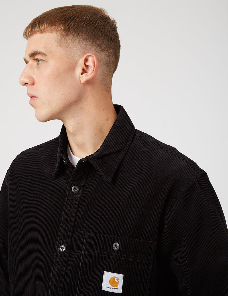 Carhartt-WIP Flint Corduroy Shirt - Black