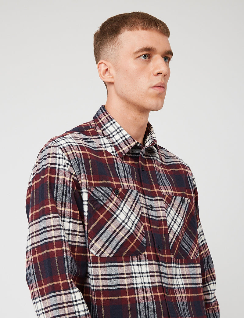 Carhartt-WIP Dunbar Check Shirt - Wine