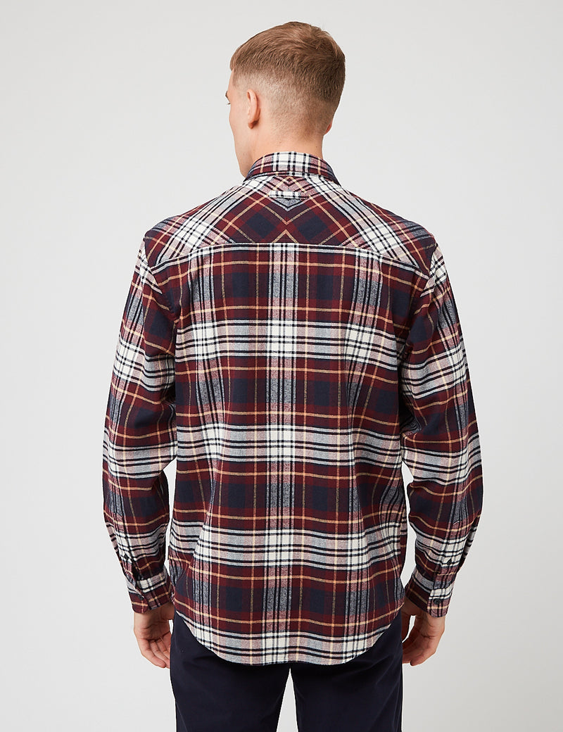 Carhartt-WIP Dunbar Check Shirt - Wine