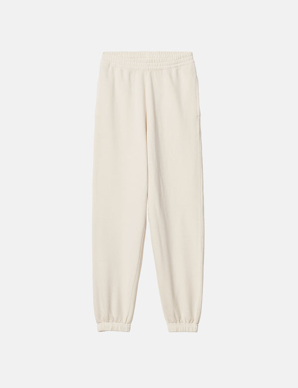 Womens Carhartt-WIP Nelson Sweat Pant - Natural