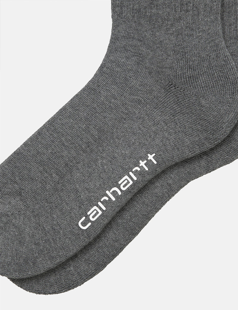 Carhartt-WIP Mesa Socks - Dark Grey Heather/White/Dark Iris