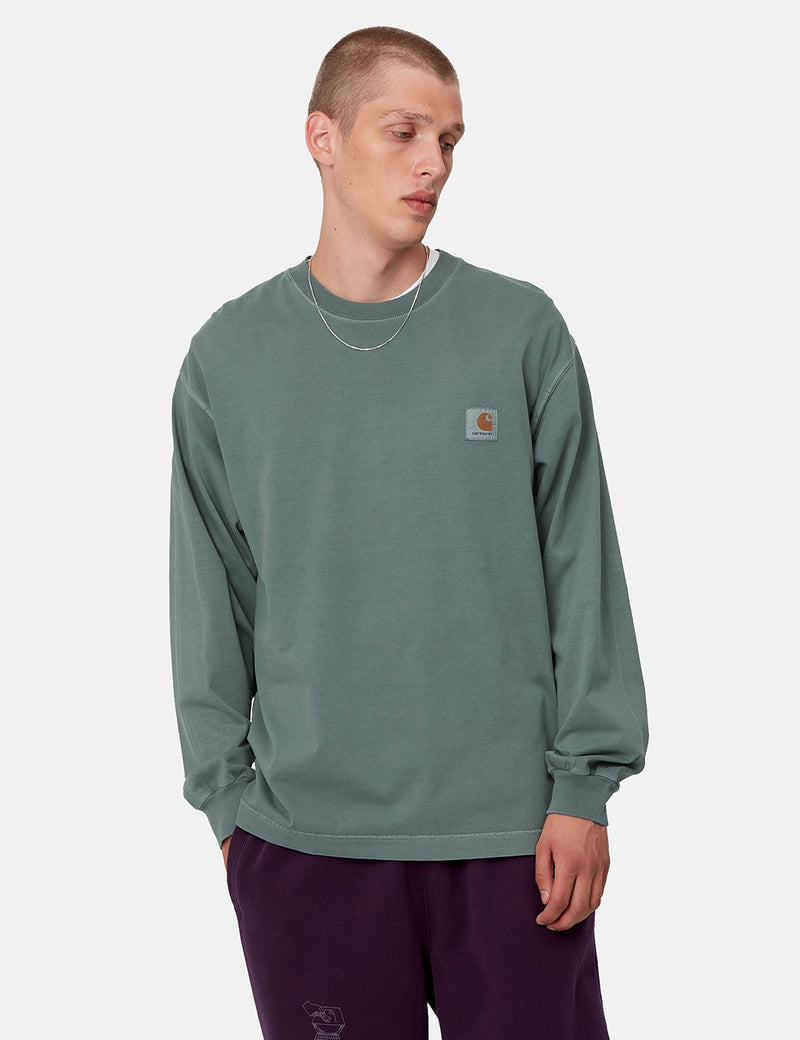 Carhartt-WIP Vista Long Sleeve T-Shirt - Eucalyptus Green