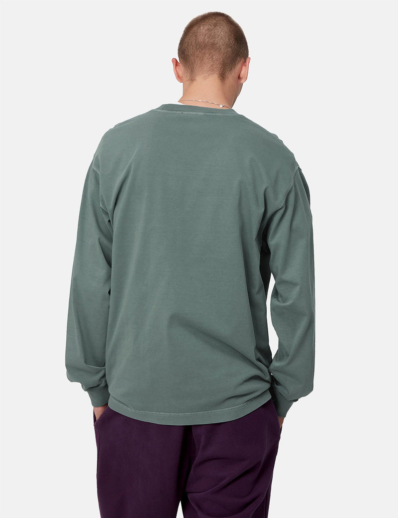 Carhartt-WIP Vista Long Sleeve T-Shirt - Eucalyptus Green