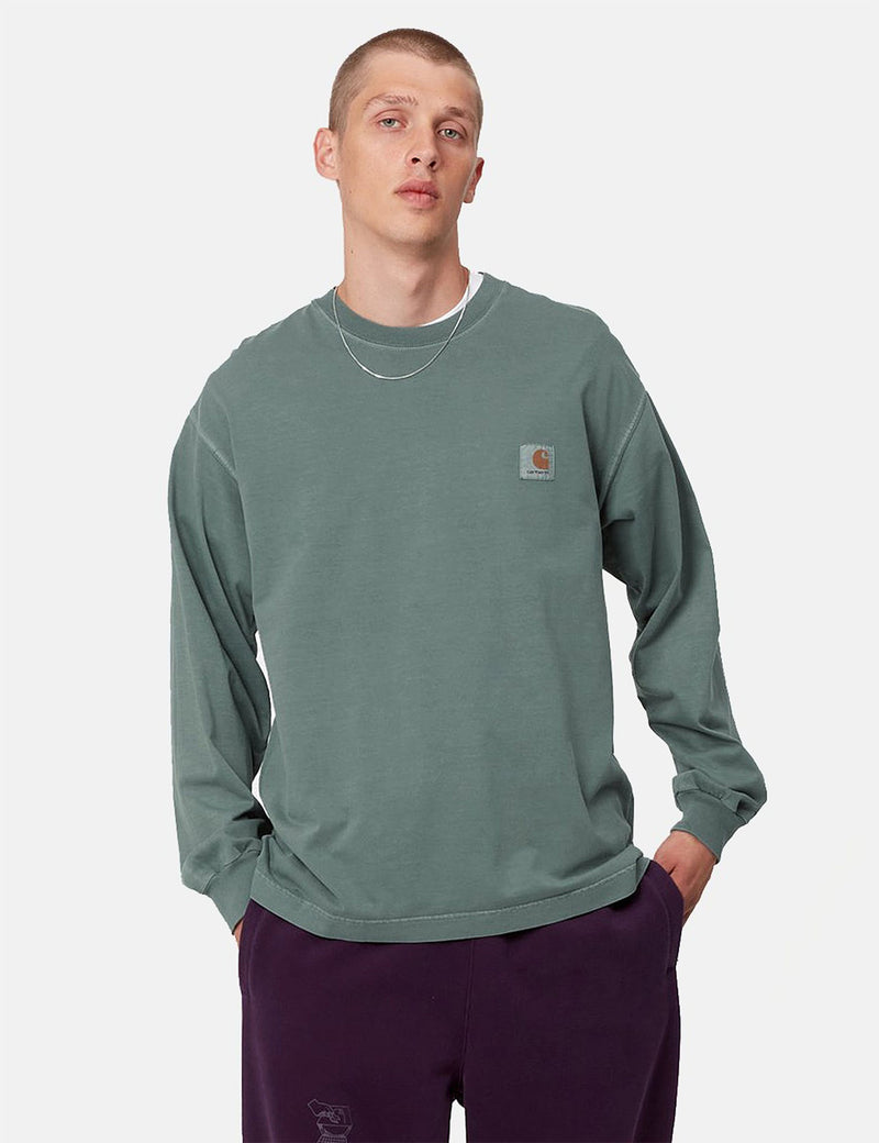 Carhartt-WIP Vista Long Sleeve T-Shirt - Eucalyptus Green