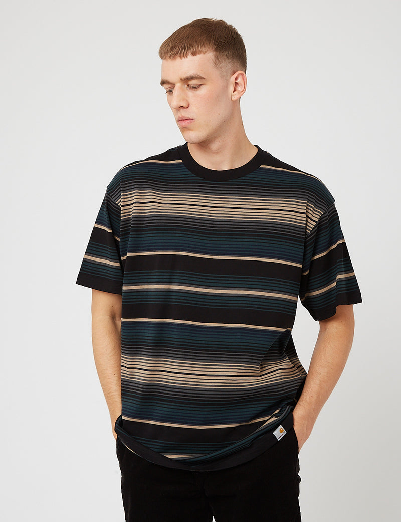 Carhartt-WIP Tuscon Stripe T-Shirt - Frasier Green