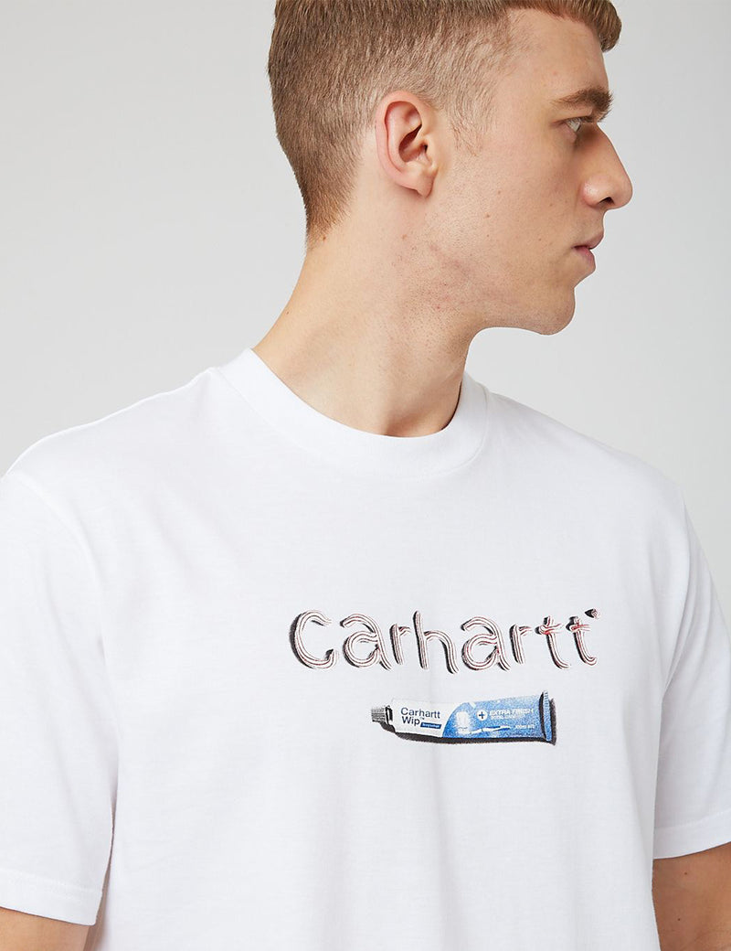 Carhartt-WIP Toothpaste T-Shirt - White