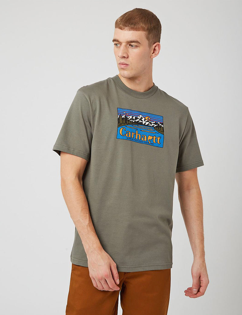 Carhartt-WIP Great Outdoors T-Shirt - Thyme Green