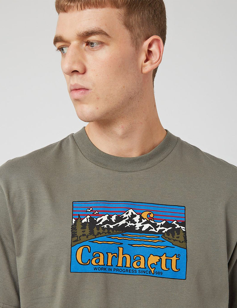 Carhartt-WIP Great Outdoors T-Shirt - Thyme Green