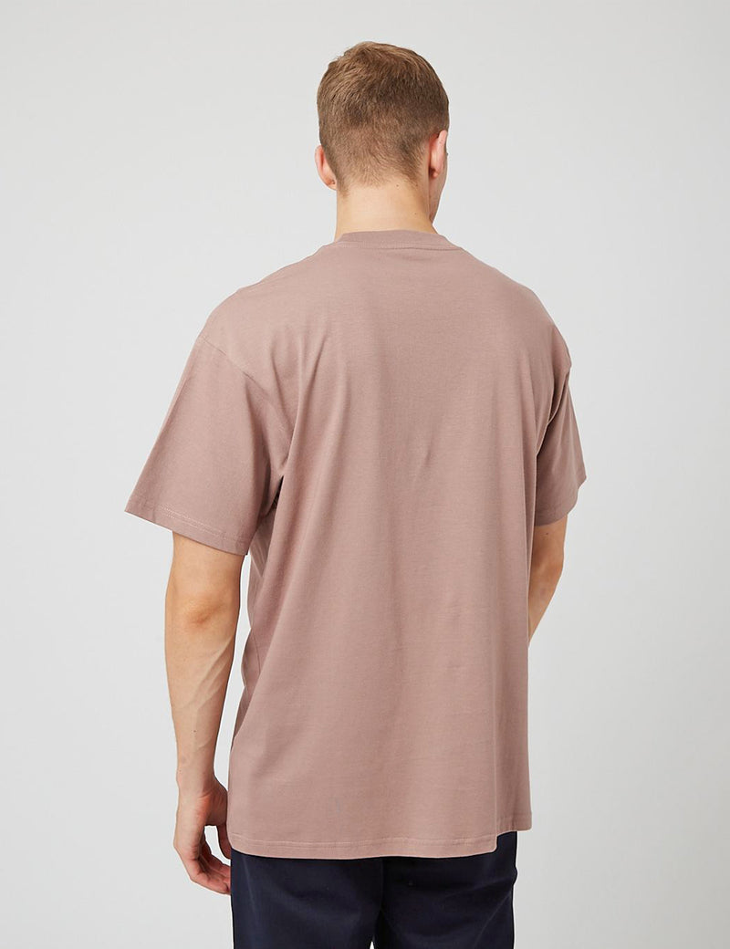 Carhartt-WIP Stoneage T-Shirt - Earthy Pink/Black