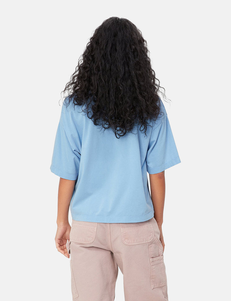 Carhartt-WIP Womens Nelson T-Shirt (Loose) - Piscine Blue