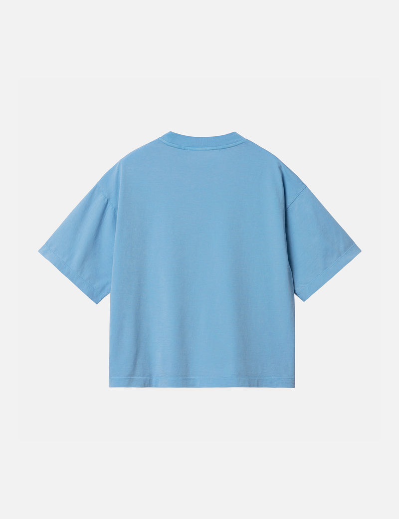 Carhartt-WIP Womens Nelson T-Shirt (Loose) - Piscine Blue