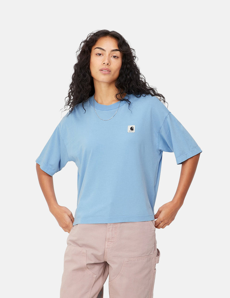 Carhartt-WIP Womens Nelson T-Shirt (Loose) - Piscine Blue