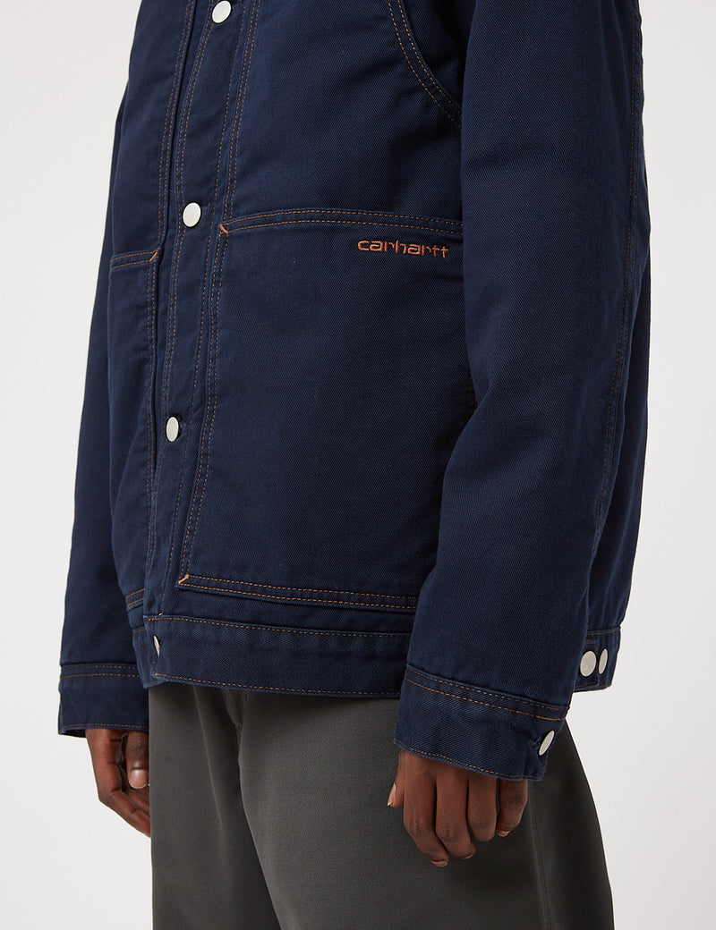 Carhartt-WIP Double Front Jacket - Astro Navy Blue