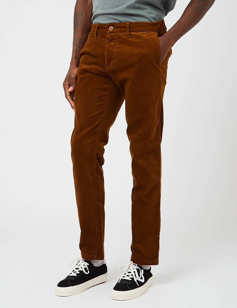 Carhartt-WIP Sid Pant Cord (Slim) - Tawny Brown