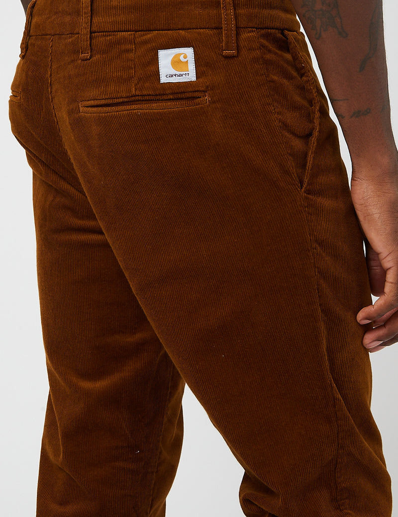 Carhartt-WIP Sid Pant Cord (Slim) - Tawny Brown