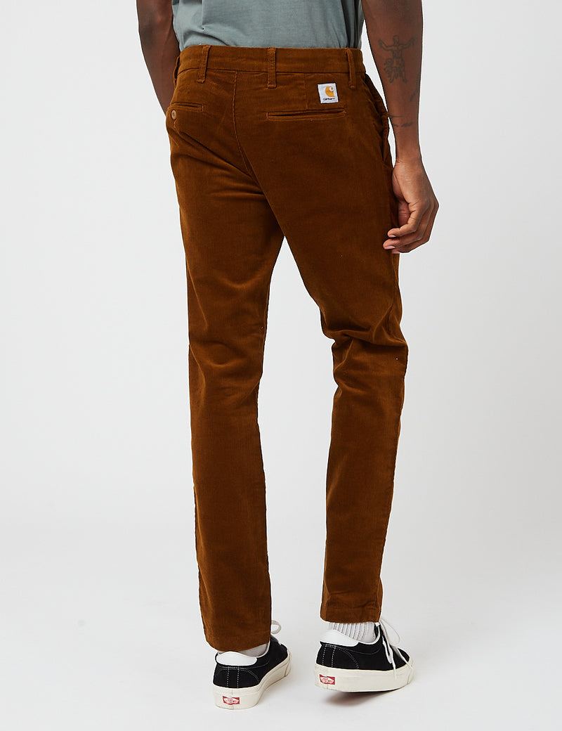 Carhartt-WIP Sid Pant Cord (Slim) - Tawny Brown