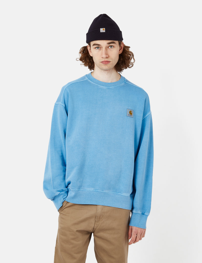 Carhartt-WIP Nelson Sweatshirt - Piscine Blue