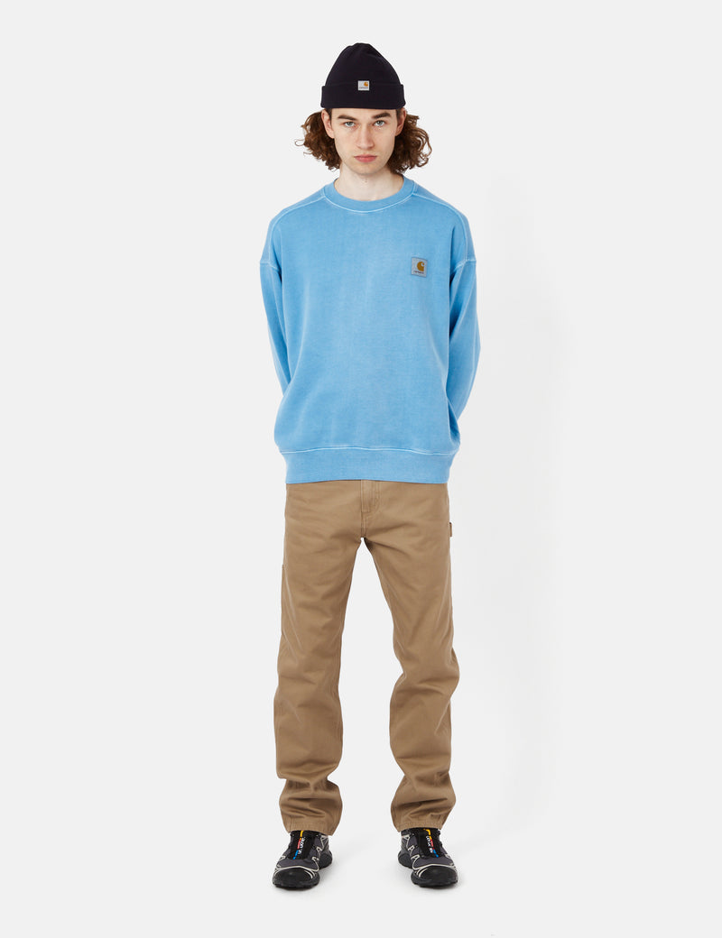 Carhartt-WIP Nelson Sweatshirt - Piscine Blue