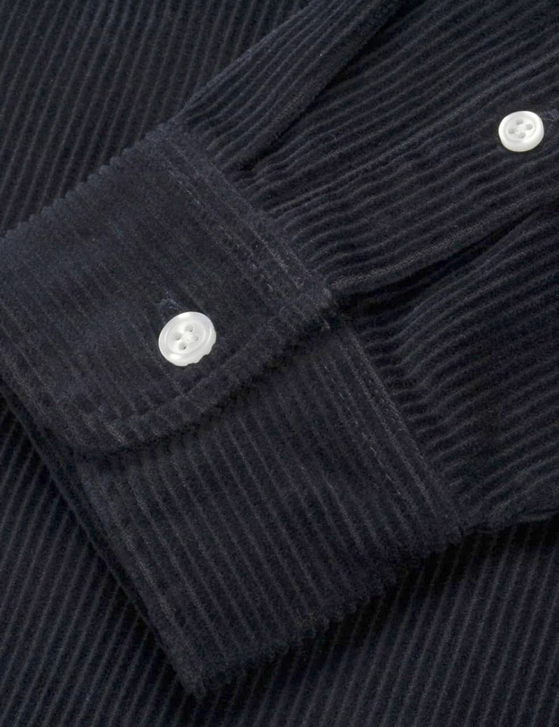 Carhartt WIP Madison Cord Shirt - Dark Navy Blue/Wax