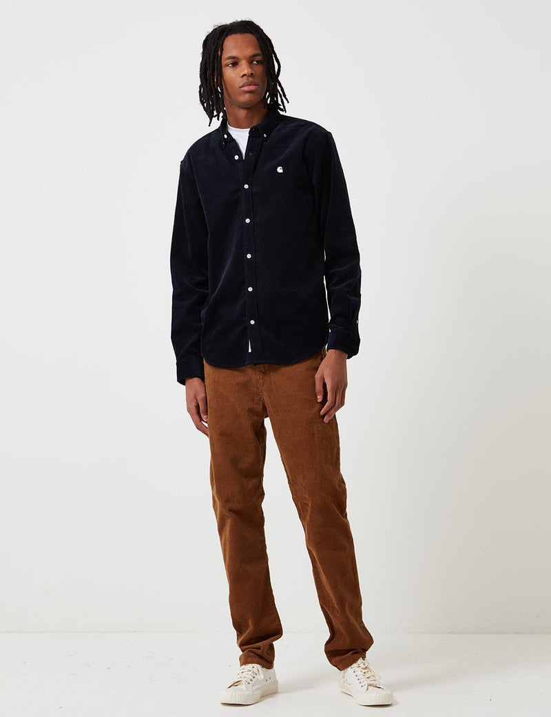 Carhartt-WIP Madison Cord Shirt - Astro Navy/Wax