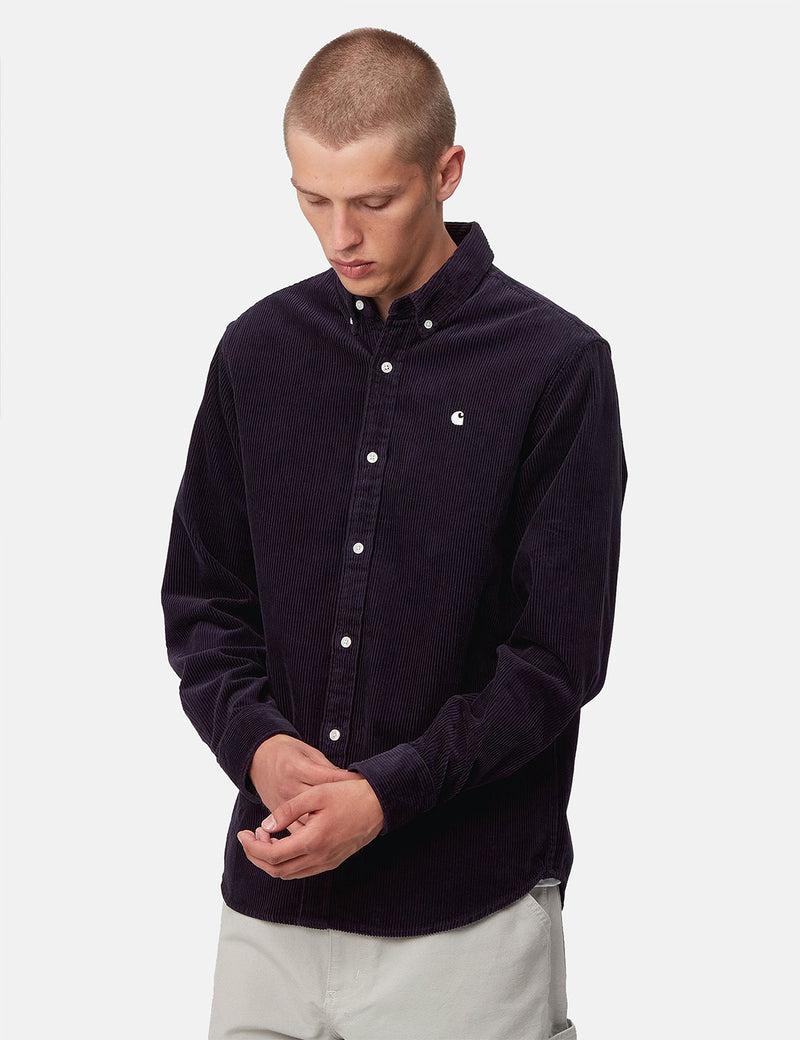 Carhartt-WIP Madison Cord Shirt - Dark Iris/Wax